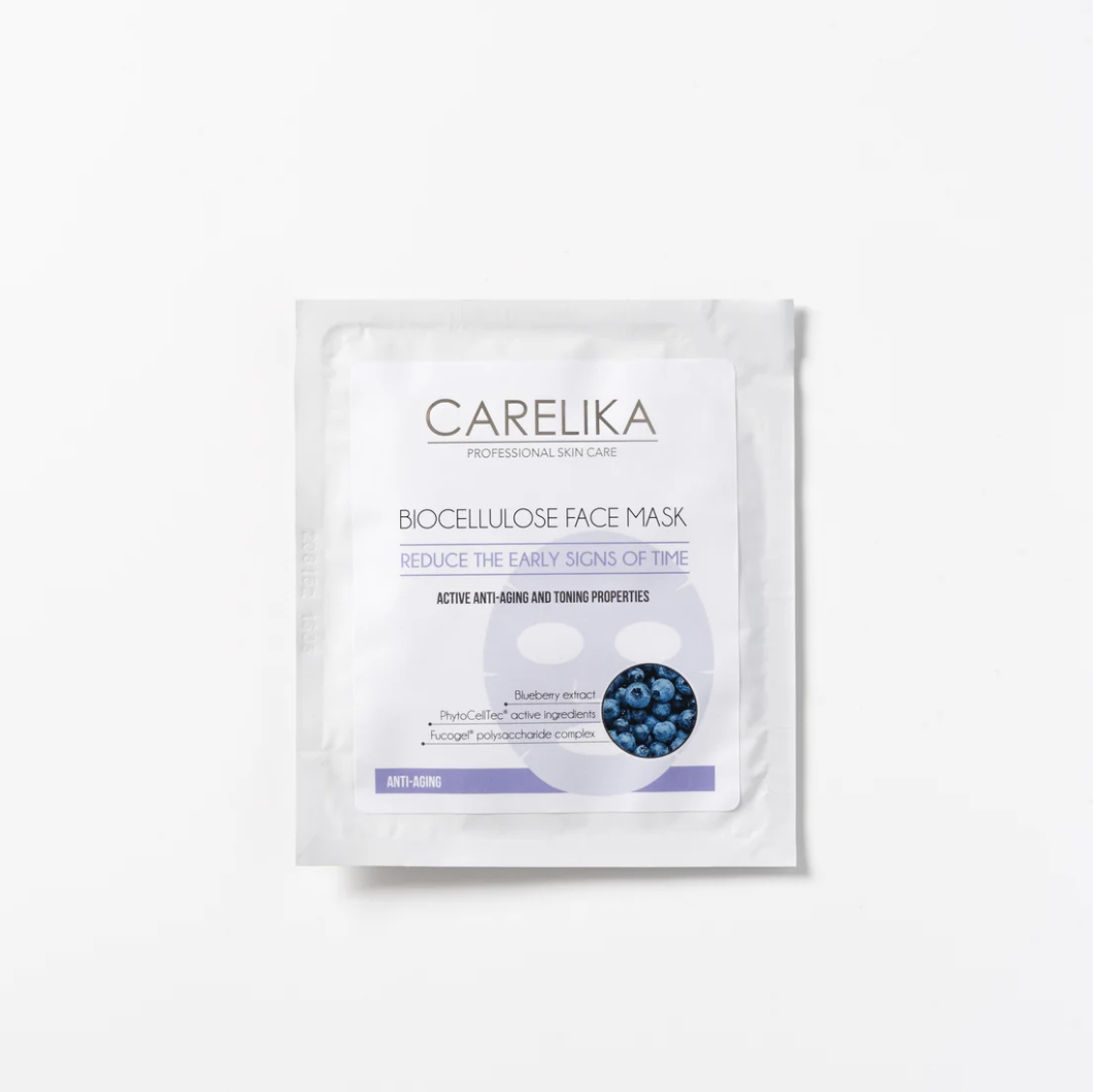 CARELIKA Biocellulose maska za lice sa borovnicom
